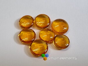 Nice Rhodium 3+ doped optical glass bead NEW!