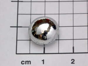 Ruthenium 5.06g melted pellet, purity 99.96%
