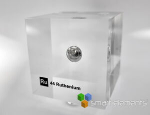 Acrylic Element-block Ruthenium bead Ru 5 grams - 50mm