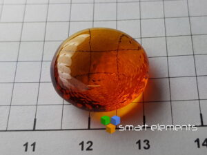 Big Ruthenium 3+ doped optical glass bead 4.21 grams - NEW!