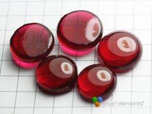 Nice Gold doped glass bead - Gold ruby glass. NEW!