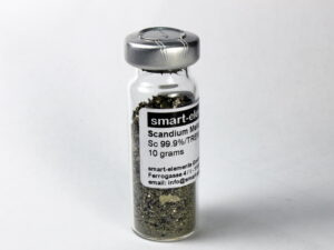10g High purity Scandium Metal 99,9% purity min. - granules