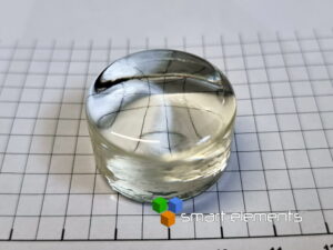 Large Scandium potassium phosphate glass - ingot 17mol% Sc2O3