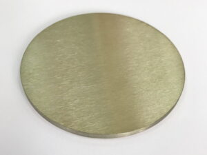 Pure scandium metal target dia. 50 x 3mm 99.99% purity