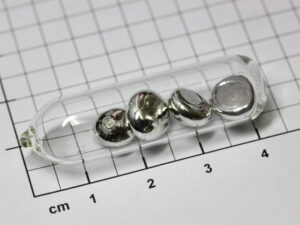 5 grams high purity tin shiny ingots 99.999% in ampoule