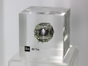 Acrylic Element cube - Tin Sn - 50mm
