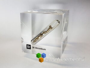 Acrylic Element cube - Strontium Sr - 50mm