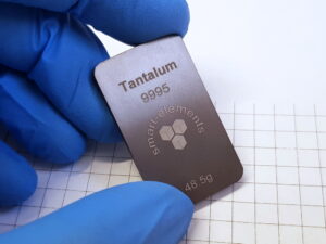 Tantalum metal bullion bar - ingot - ~ 41.52grams
