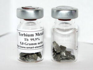 Terbium Metal in sealed vial under Argon