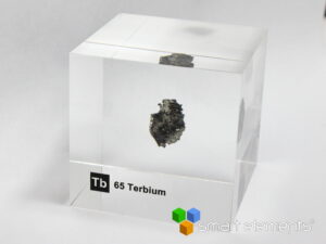 Acrylelement Würfel - Terbium Stück Tb - 50mm