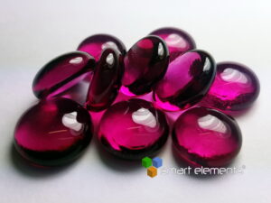 Tellurium doped glass bead - Tellurium ruby glass. NEW!