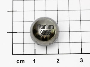Titansphäre 99,95% Reinheit - Ø1/2 Zoll -