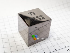 Big Titanium polished density cube 10cm3 45 grams