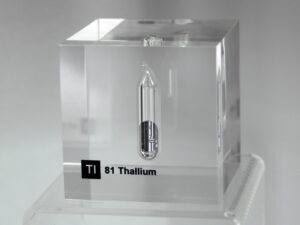 Acrylic Element cube - Thallium Tl - 50mm