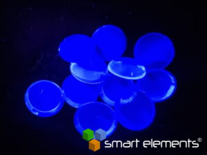 Thulium 3+ doped Zinc phosphate glass bead