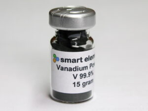 Fine Vanadium powder, 15 grams - ~200 mesh 99.9% purity