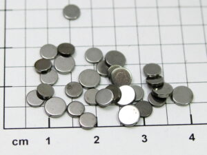 Tungsten metal small polished discs 5g - 99.95% purity