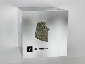 Acrylic Element cube - Yttrium Y - 50mm