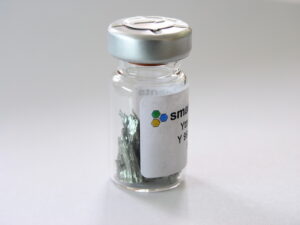 5 grams Yttrium Metal pieces sealed vial under Argon