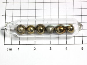 High purity Zirkonium metal beads -  5.0 grams 99.95%