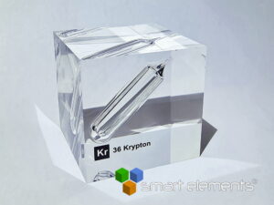 Acrylic Element cube - Kr Krypton - 50mm