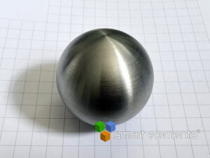 High purity Molybdenum metal sphere 30mm diameter - ~142 grams