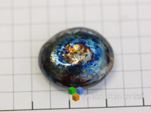 Shiny & Colorful Hafnium Metal bead 20g with crystalline surface