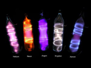 Noble gases complete set in ampoules premium version Ø12mmx50mm